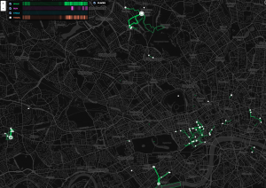 My walking patterns in London